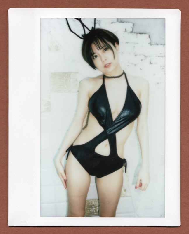 浅川梨奈 水着ワイドチェキ 青 【公式通販】