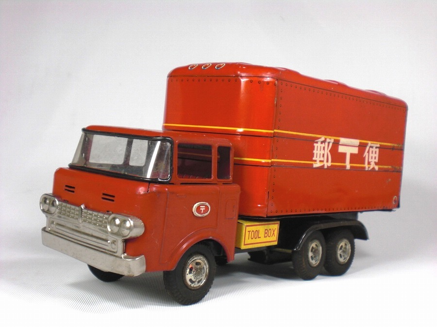 ブリキ 昭和40年代物 S-4001 赤 ハイウェイトランスポート ブリキ 昭和