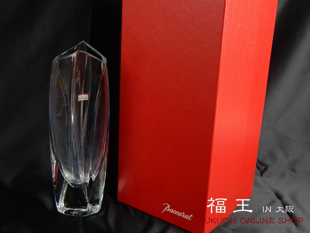バカラ ほぼ未使用 フラワーベース ジベルニー 箱付き 花瓶 バカラ