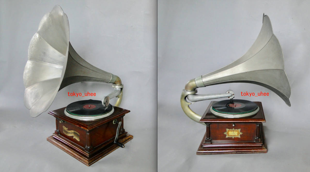 ♬ 超大型ラッパ蓄音機 SANKODO BJ号 新品ゼンマイ OH済み ♬ ♬ 超大型