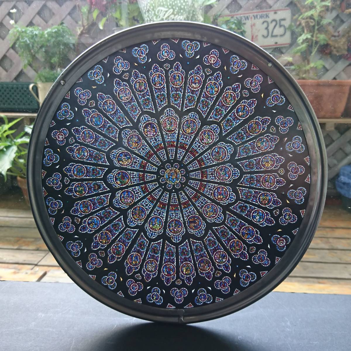 ☆貴重☆ ワシントン大聖堂 ステンドグラス バラ窓 ローズウィンドウ