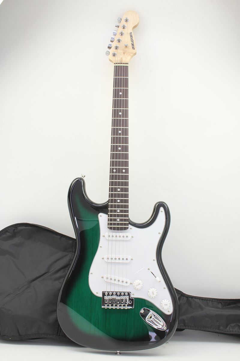 SELDERセルダー グリーン エレキギター サンバースト セルダー ベース