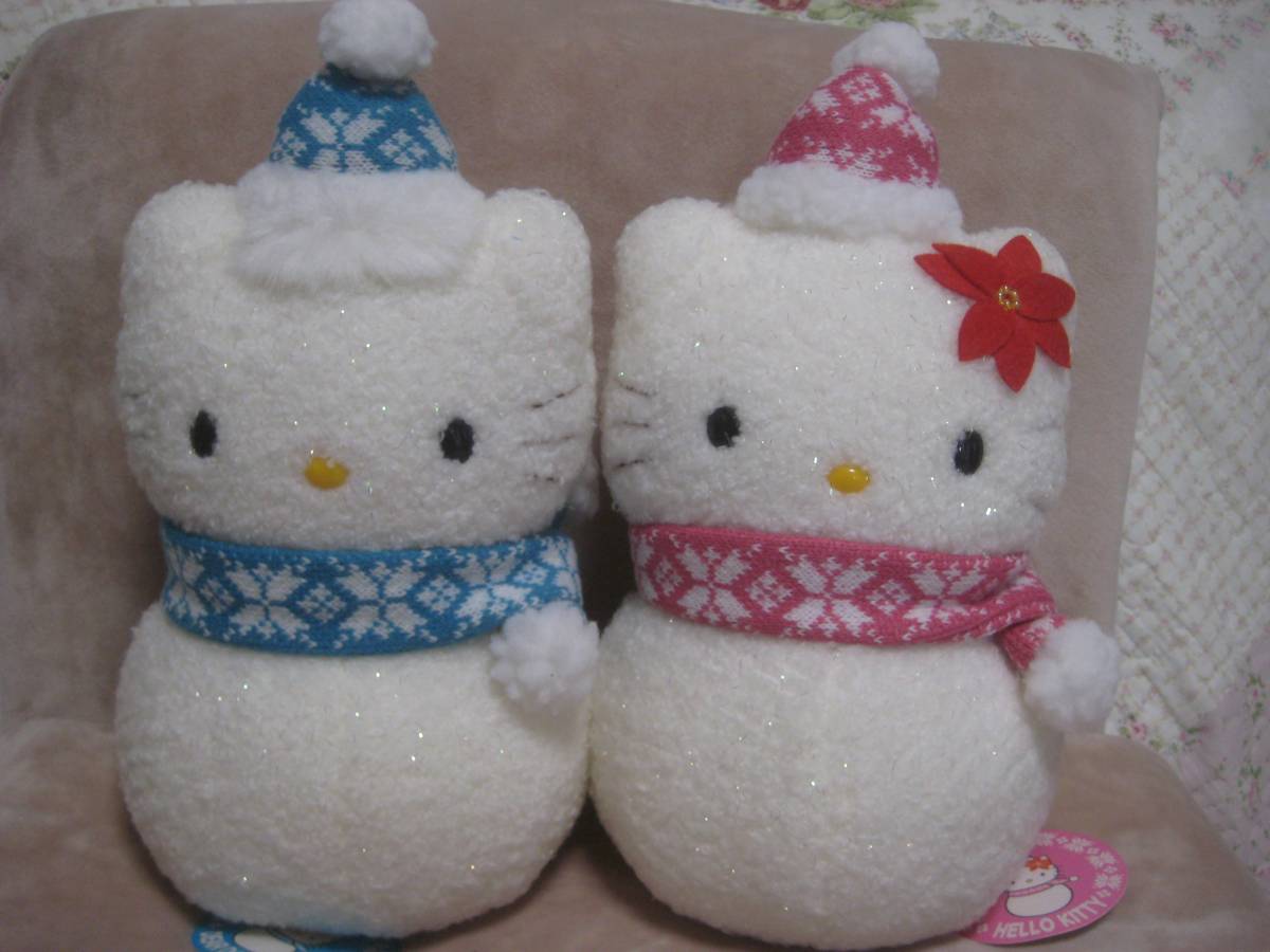 雪だるま キティちゃん⭐︎ぬいぐるみ1999 中古】ハローキティ