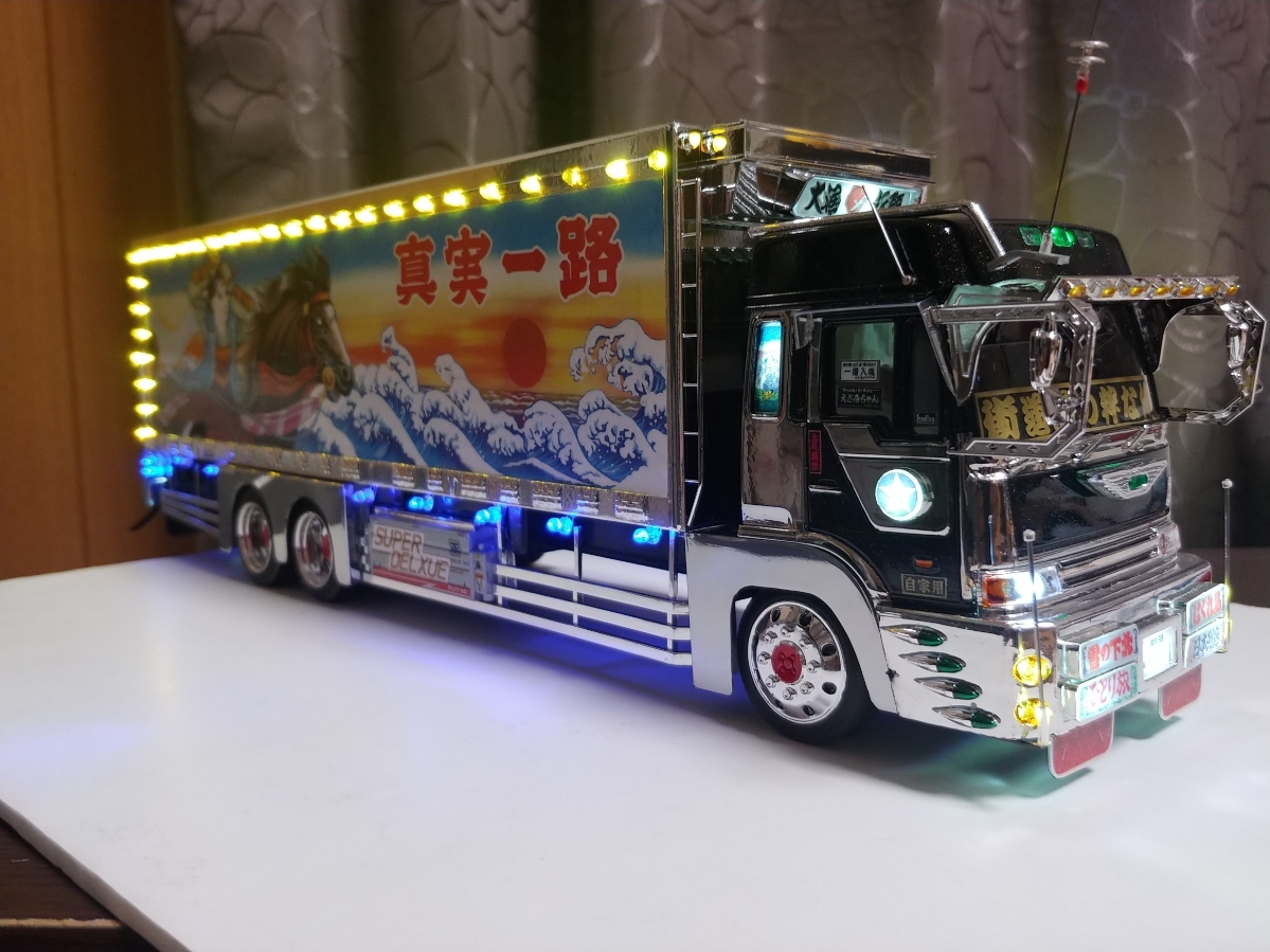 6月7日まで限定価格】1/14 デコトラ ラジコン 日野 ドルフィン