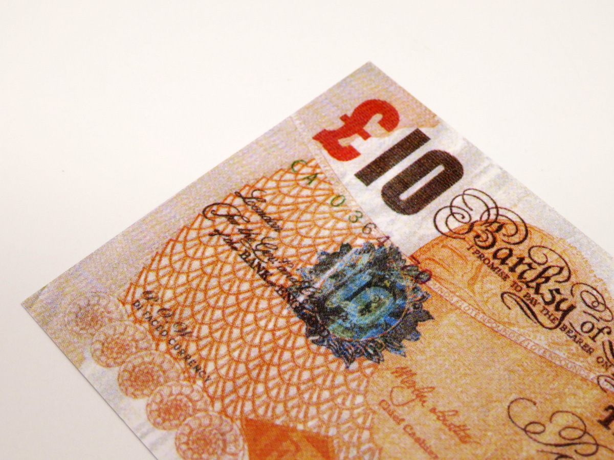 □バンクシー 額装済み 紙幣 Banksy Di Faced Tenner 札 ディズマランド