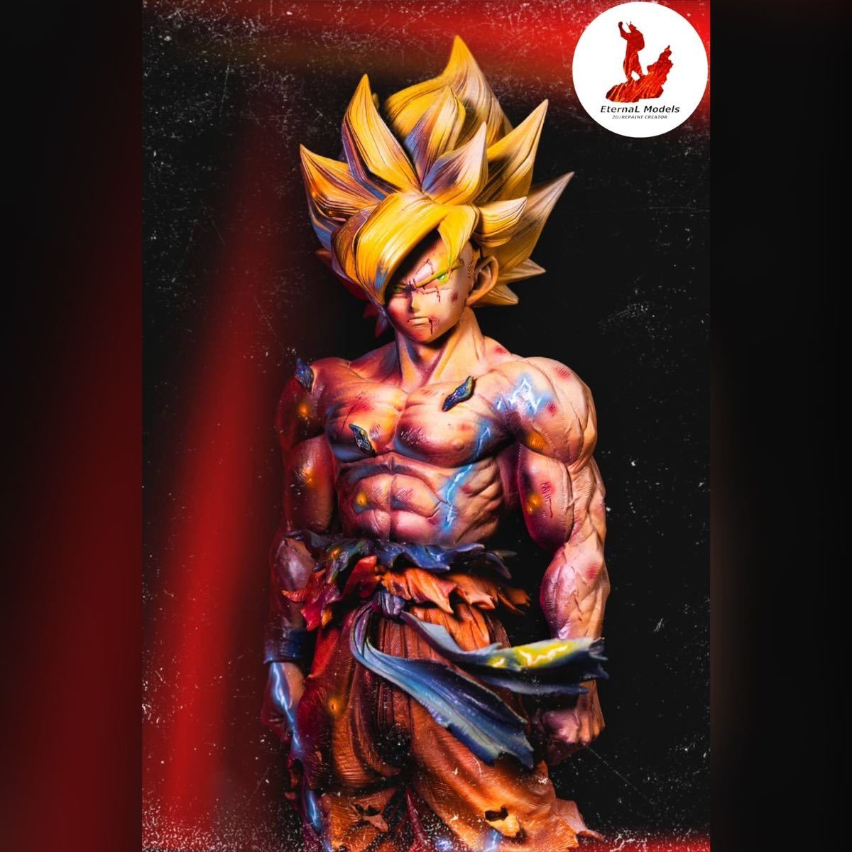 ドラゴンボール smsp 超サイヤ人孫悟空 原画風リペイント 2D 二次元彩色