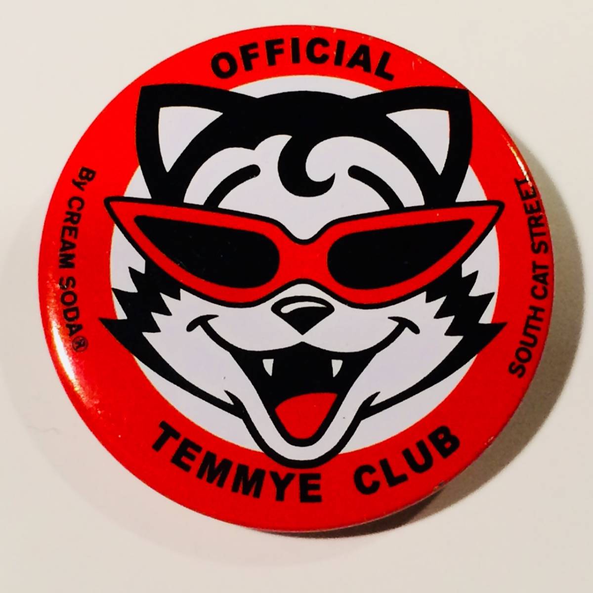 クリームソーダ ピンクドラゴン ティミー 丸型☆ブリキ☆看板