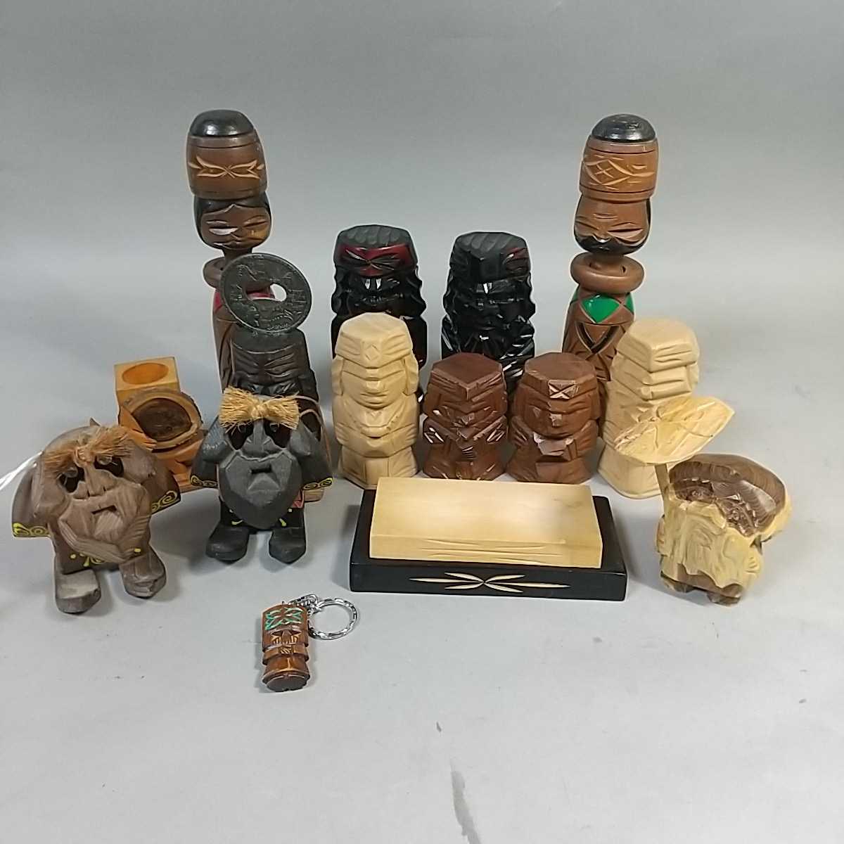 アイヌ彫 木彫 彫刻 民族衣装 ニポポ コロポックル コロボックル 人形 置物