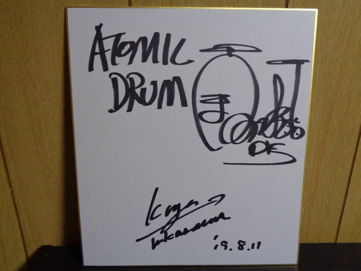 Y*r様 BOOWY 直筆サイン色紙 氷室京介 布袋寅泰 松井恒松 高橋まこと Y