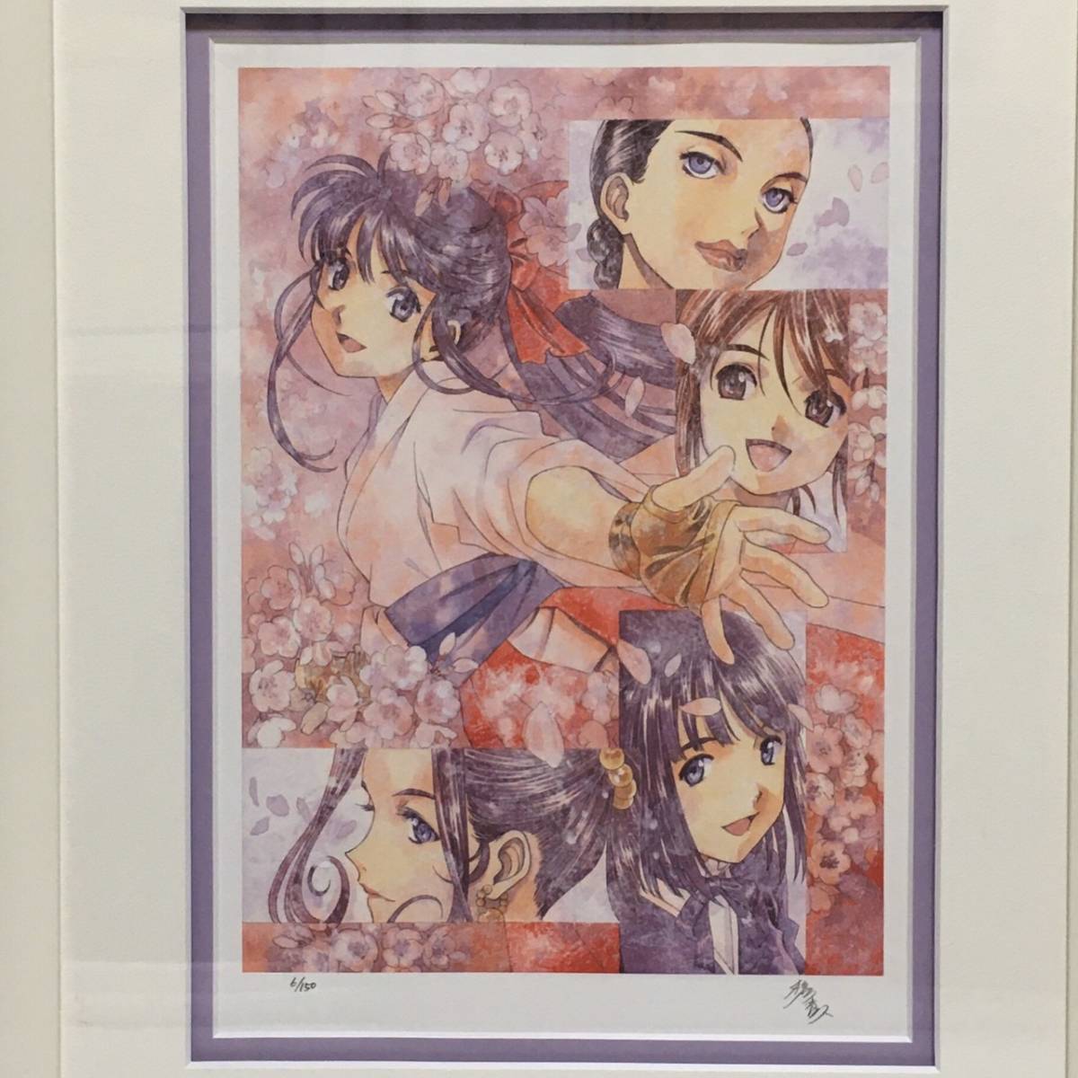 サクラ大戦 春の訪れ002/150 版画 リトグラフ サクラ大戦 春の訪れ002