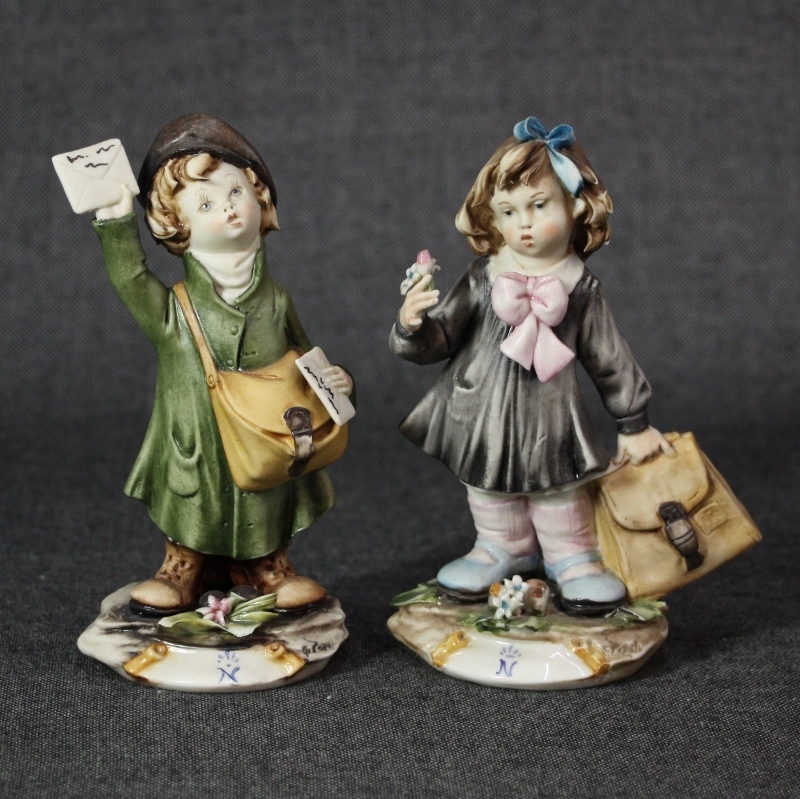 イタリア製 カポディモンテ フィギュリン 陶人形 置物 C R7067 Amazon