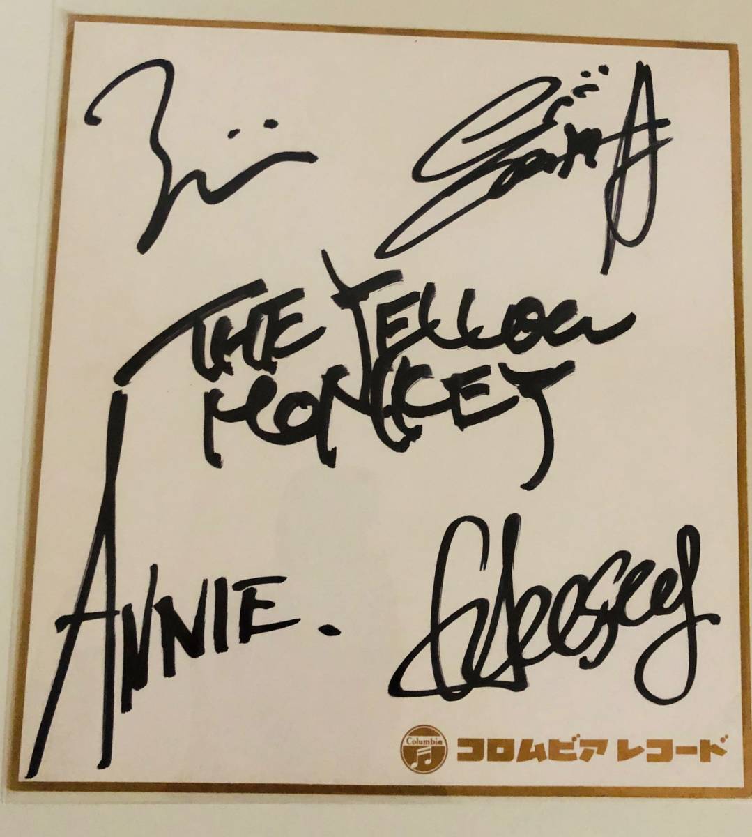 激レア‼︎】イエローモンキー 直筆 サイン 吉井和哉氏のサインがイカ