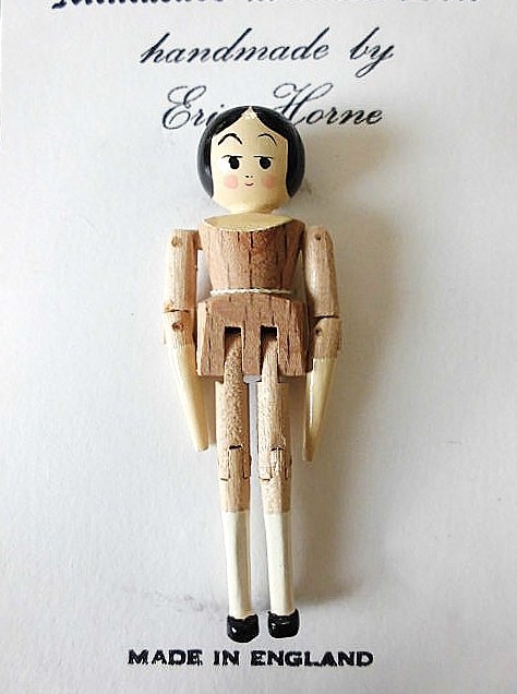 アンティークドイツペグドールウッデンドールオランダ人形