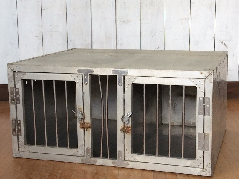 アルミドッグケージ ✳ 1頭用 幅45cm 奥行75cm 高さ55cm 車載用 【公式