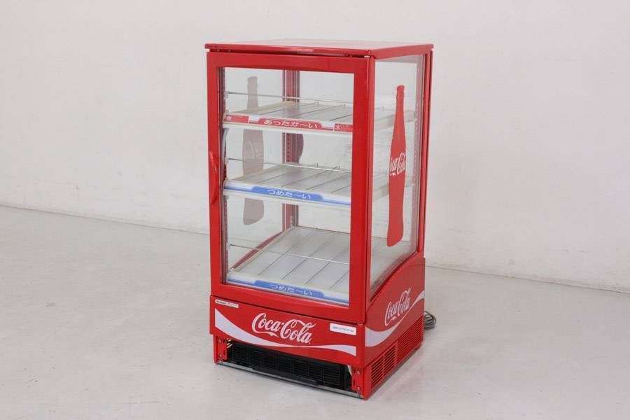 Coca-Cola 冷蔵温蔵ショーケース コカ・コーラ 温冷ショーケース 4面