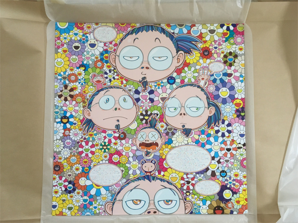 新品未開封 村上隆 ポスター 悩み多き芸術家の悩み多き自画像 新品】村上