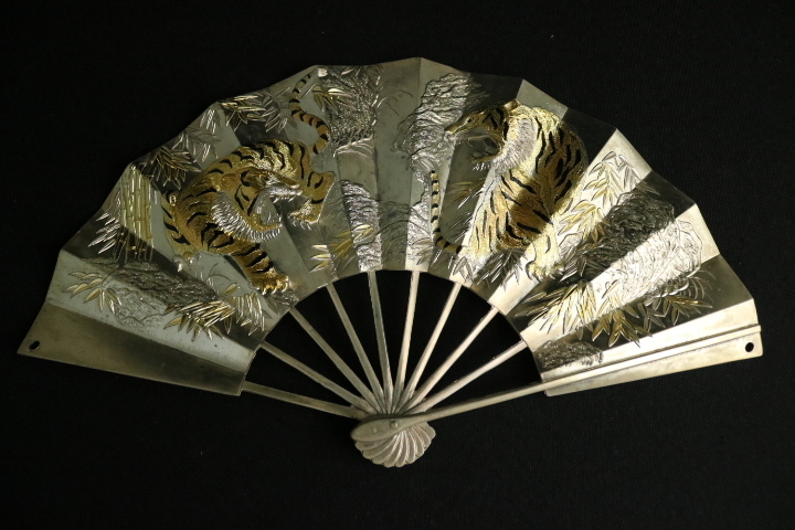 ストア 純金*純銀*鍍金*扇*創作扇*松庵*縁起物*24K 純金*純銀*鍍金*扇