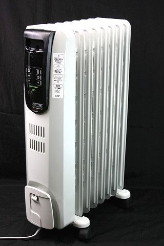 デロンギ オイルヒーター KHD410812-bk ◇ひび割れ有 ◇中古動作品