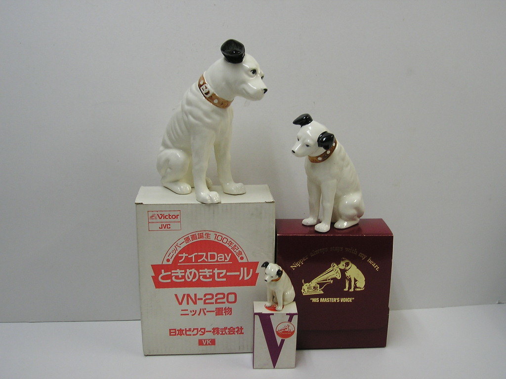 ニッパー原画誕生100年記念 ビクター犬 置物