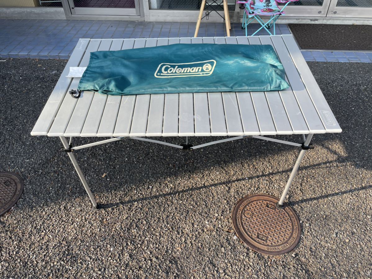 Coleman コールマン イージーロール2ステージテーブル/110 高さ改造済