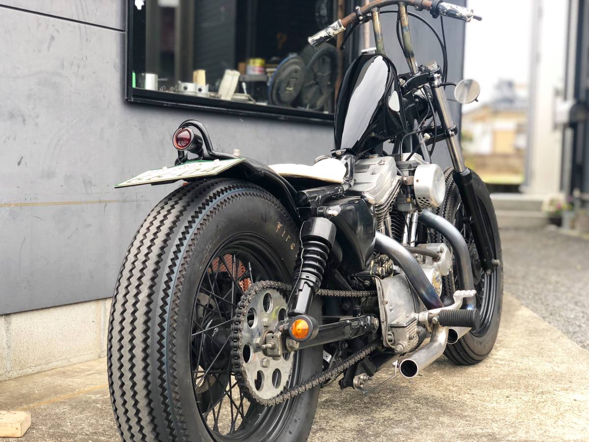 真鍮製テールランプハーレーショベルエボスポーツスターC3