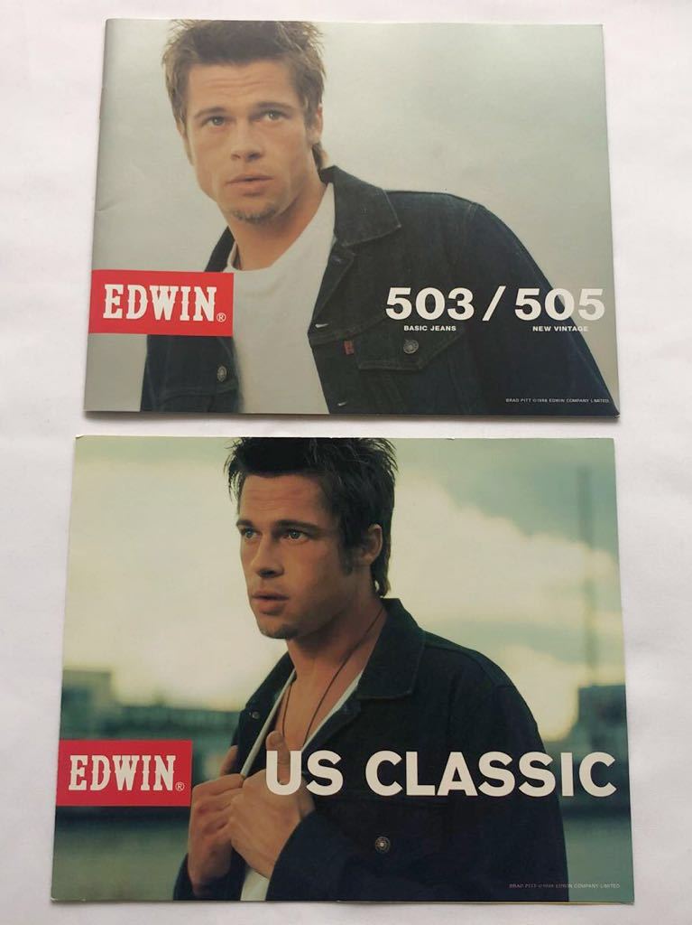 EDWIN 503 ブラッド・ピット 非売品ポスター額装済み EDWIN 503