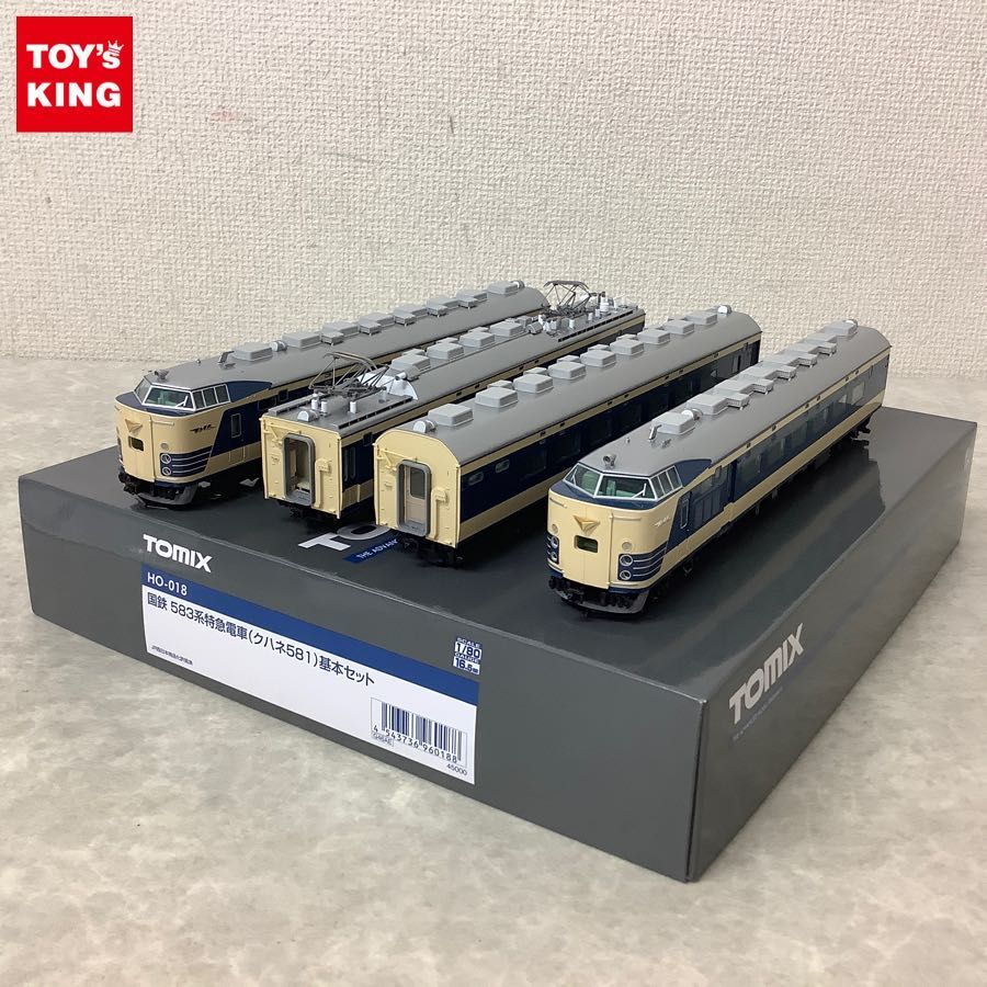 TOMIX HO-018 国鉄 583系特急電車 （クハネ581）基本セット 国鉄 583系