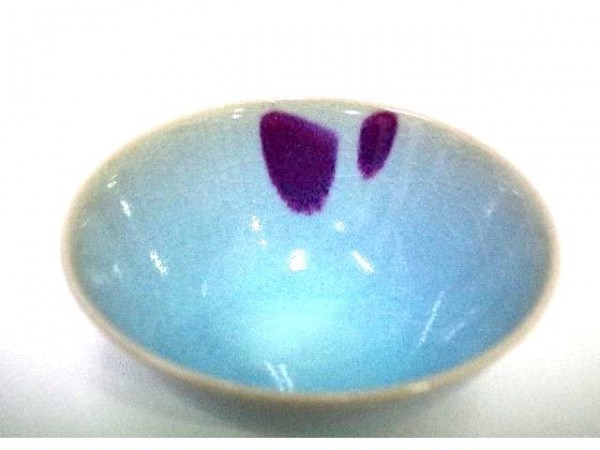 月山鼓窯 鈞窯香合 岩坂直 月山鼓窯 鈞窯香合