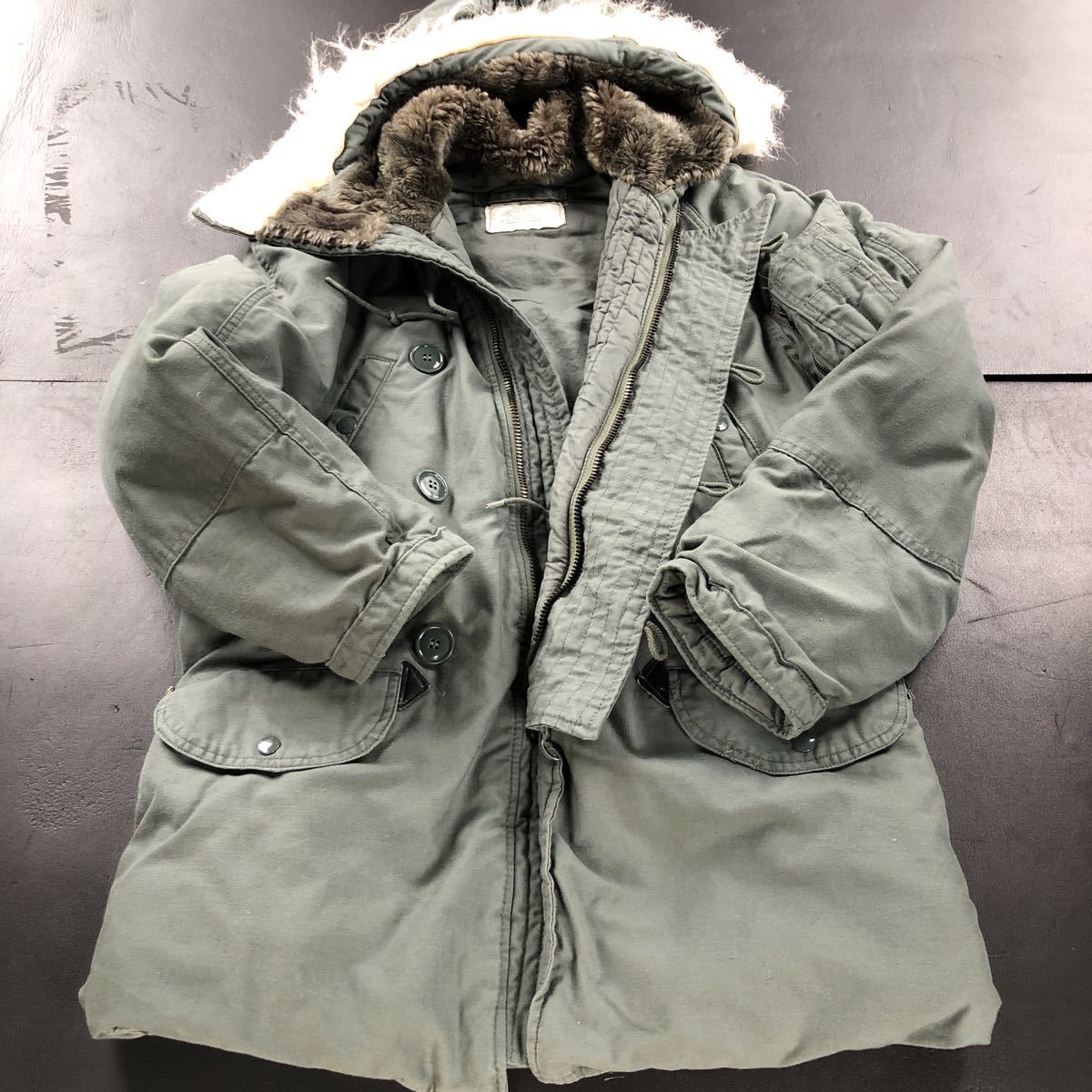 米軍実物 N-3B GREENBRIER 1982年 サイズS 米軍 実物 N-3B XXS