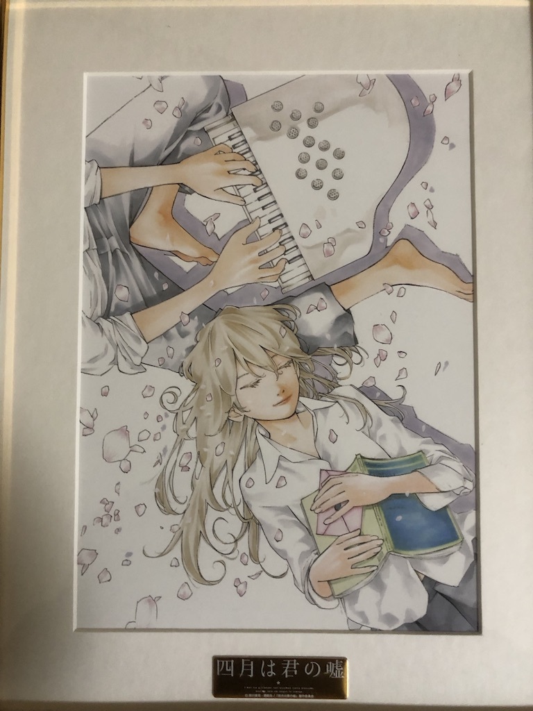 四月は君の嘘 描き下ろしイラスト額装 キャラファイングラフ 宮園