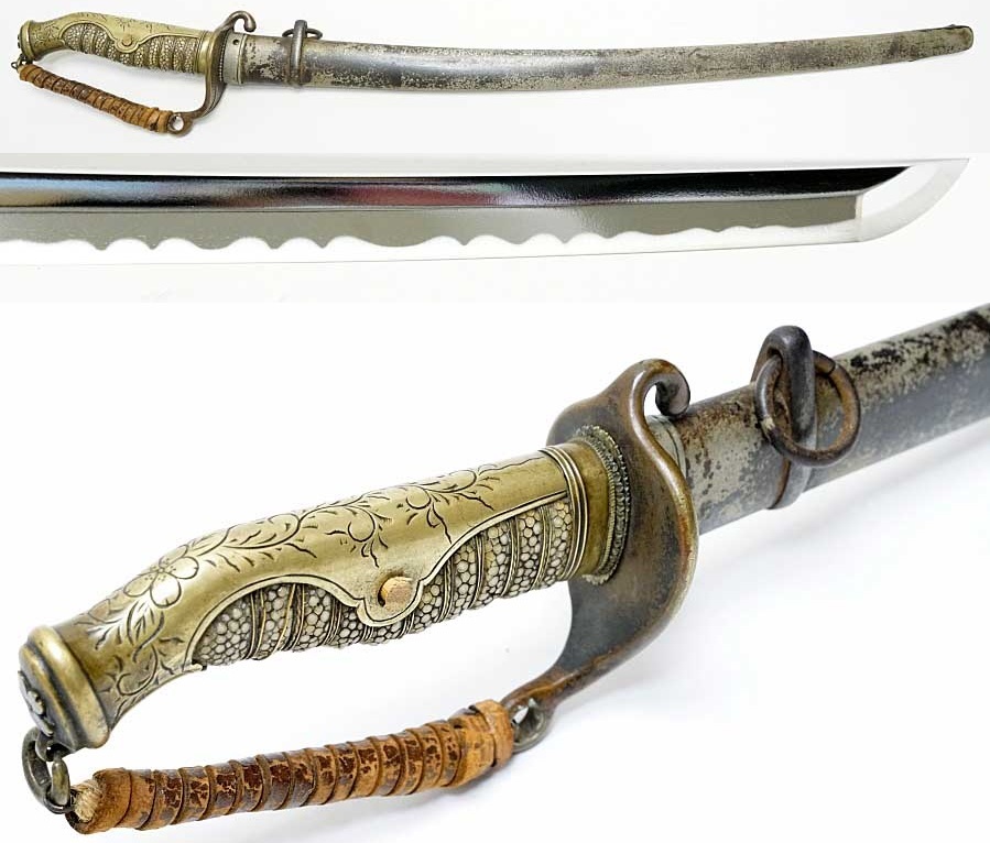 最終価格】模造刀 日本軍 指揮刀 サーベル 陸軍 軍刀 二環吊 儀礼刀 緒