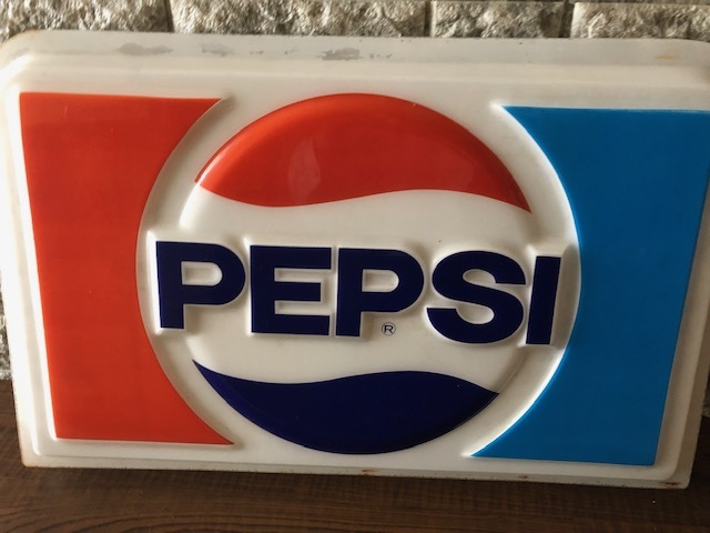 昭和レトロ PEPSI-COLA ペプシコーラ 看板 当時物 ノベルティ 王冠
