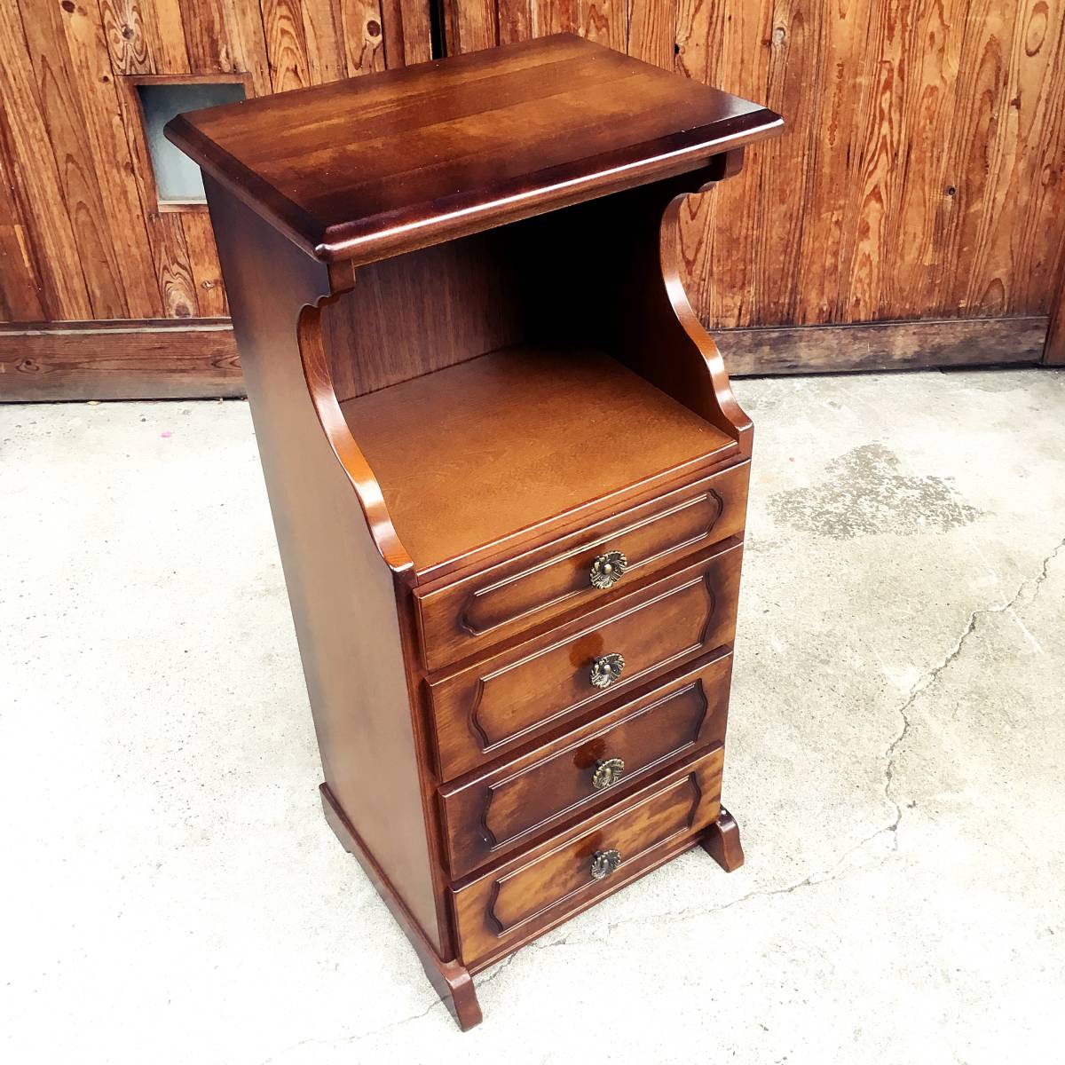 カリモク コロニアル テレフォンベンチ 電話台 花台 FAX台 ※i4-2