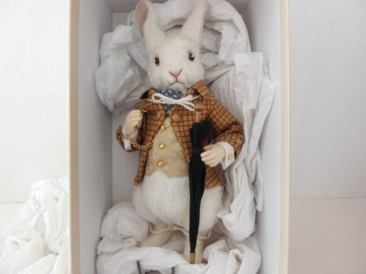 ナオミライト 不思議の国のアリスうさぎ 作家物テディベア ナオミ