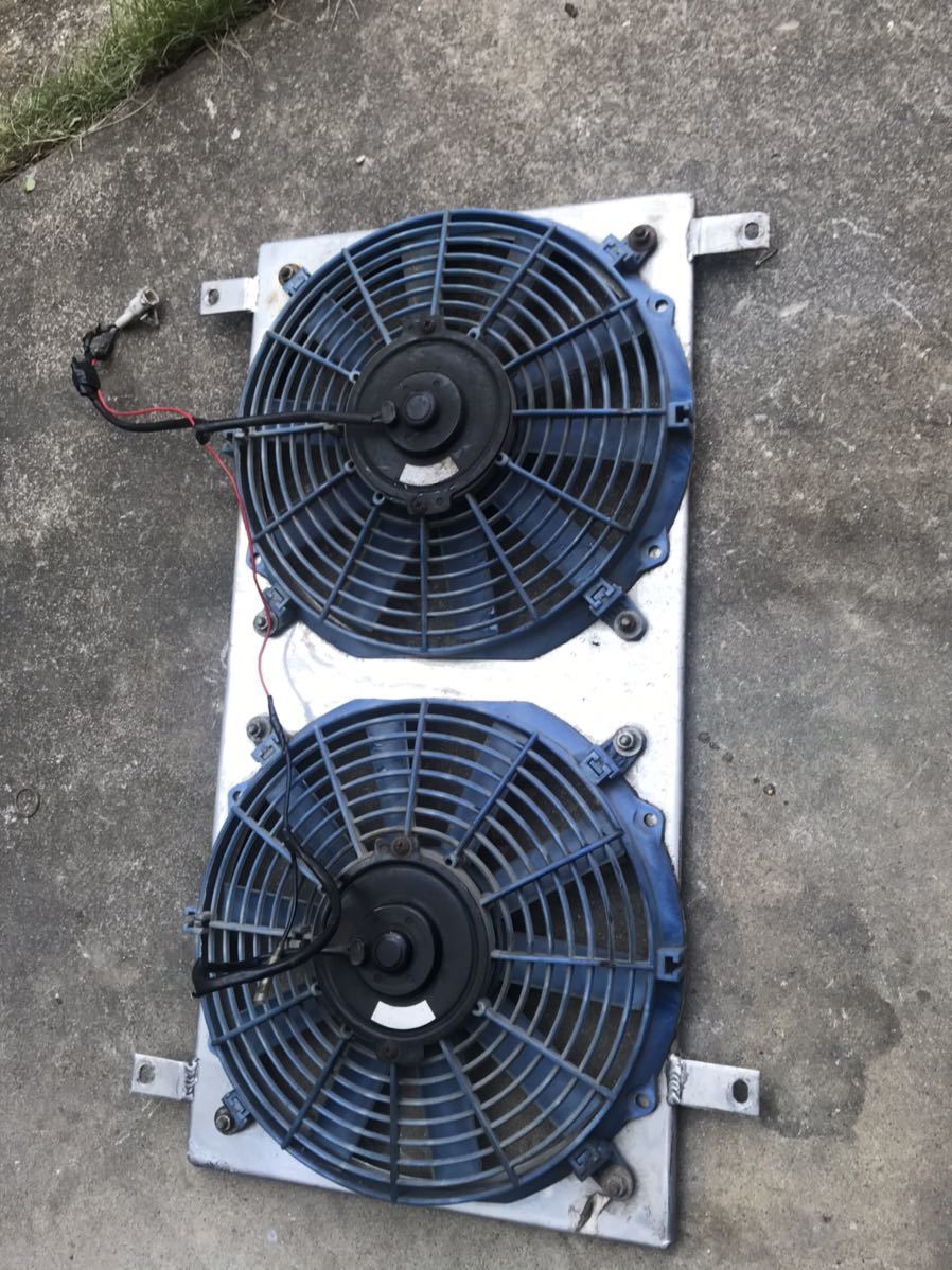 na6ce/na8用シュラウド付き社外ラジエター電動ファン