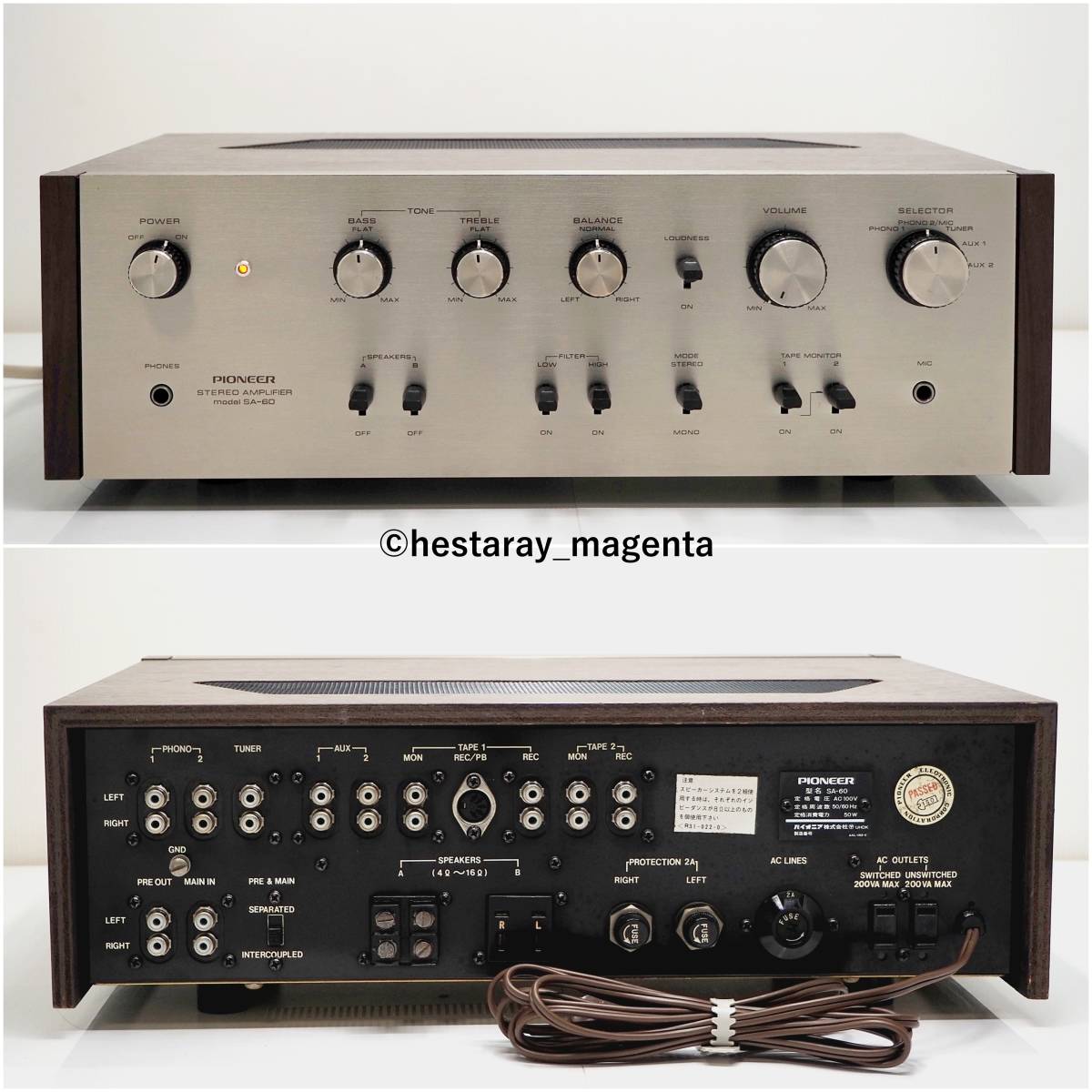 PIONEER PIONEER SA-8800Ⅱ プリメインアンプ◇ジャンク品 SA-8800Ⅱ