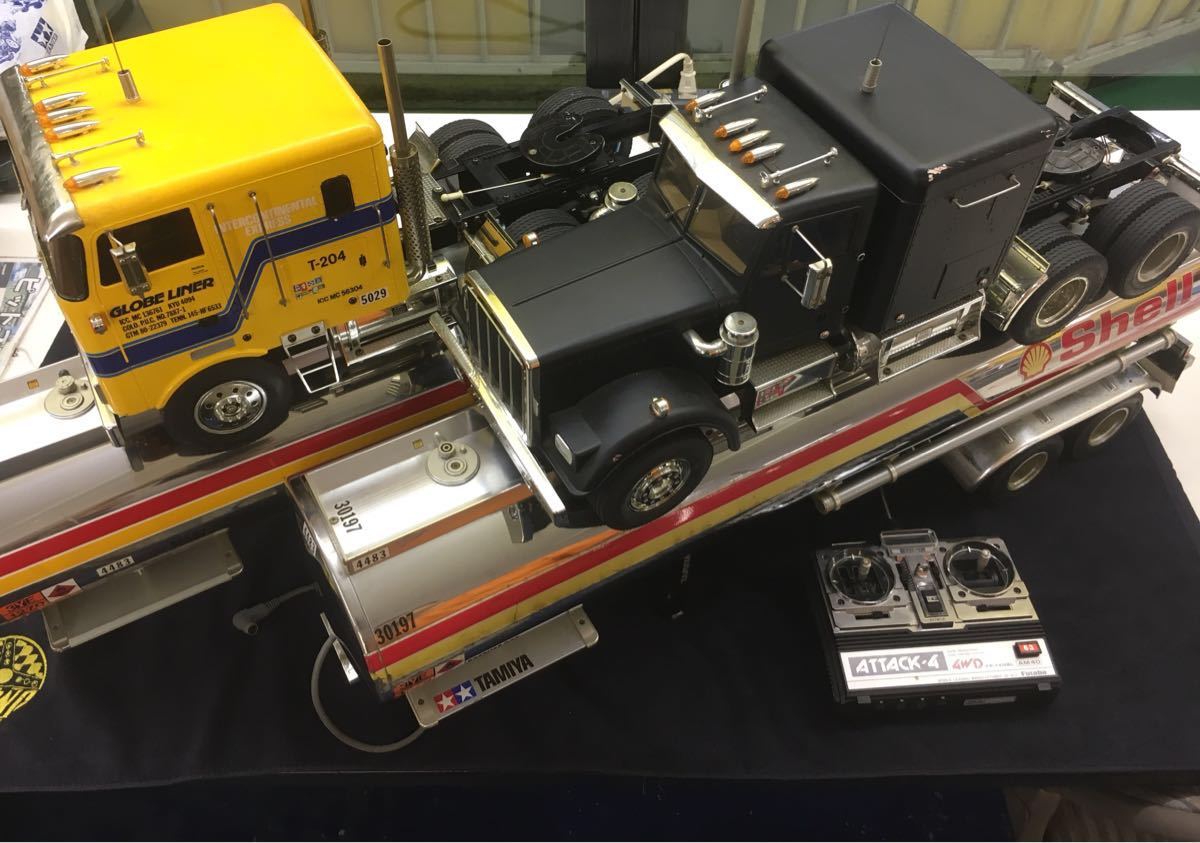 GLOBE LINER タンクローリー Shellデザイン ジャンク品 GLOBE LINER