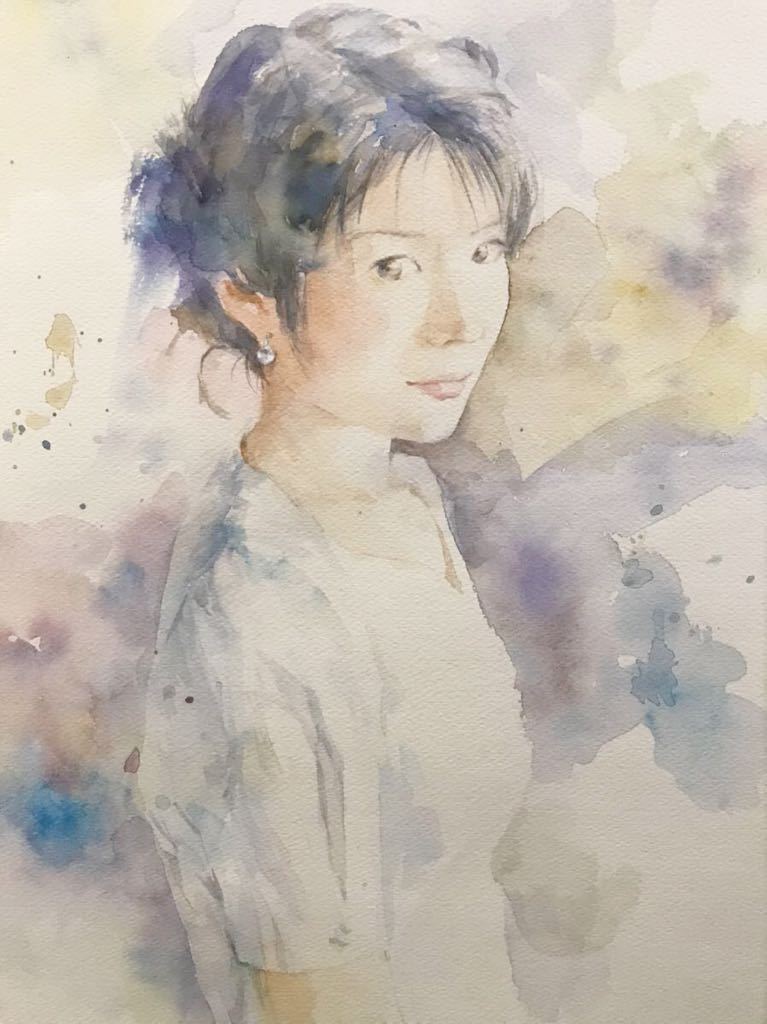 黒川達也 「車窓から」P8 油彩画 真作 風景画 宮永岳彦師事 額無し