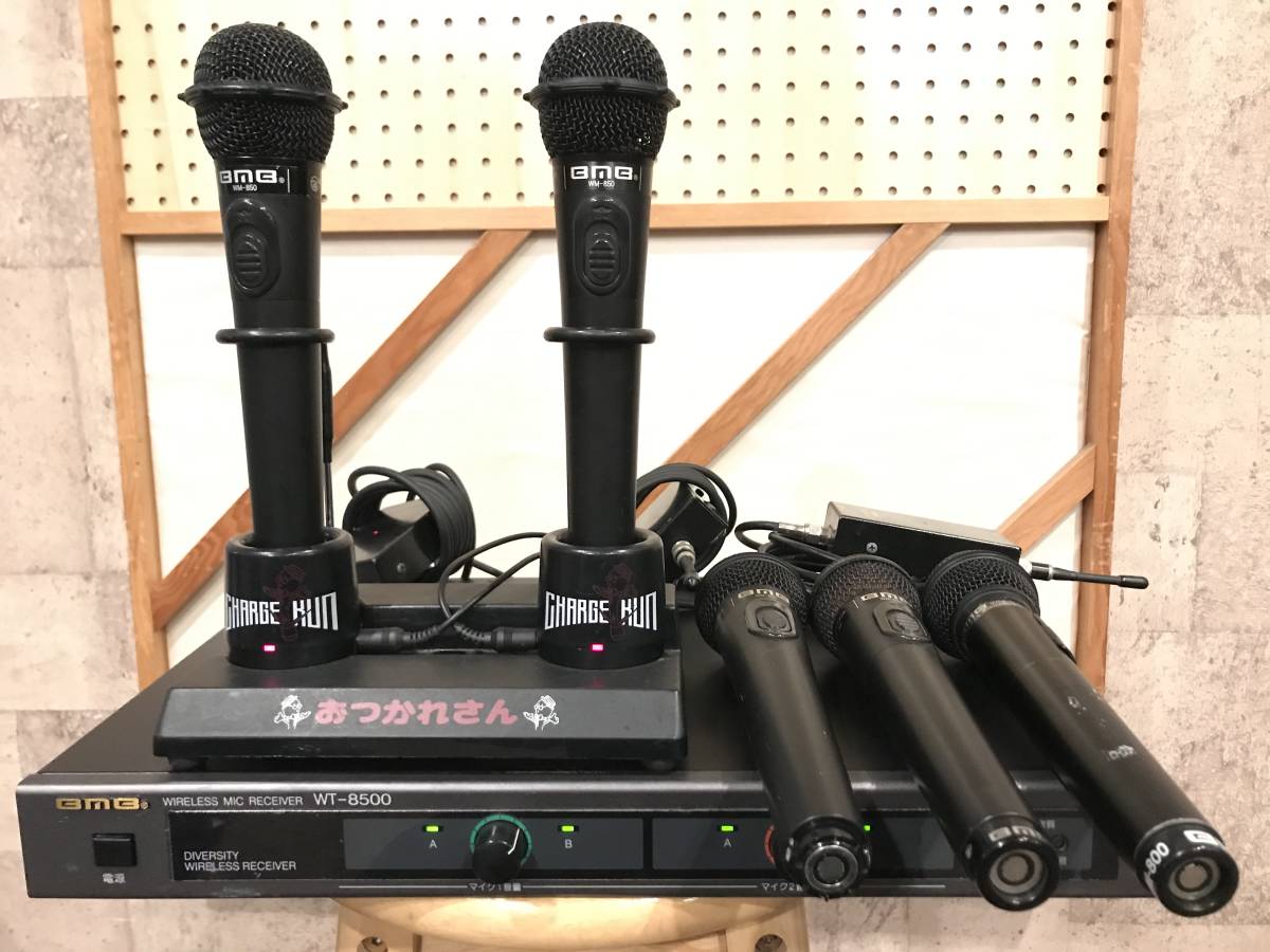 レシーバー WT8000 マイクBMBワイヤレスマイクWM-800 2本 レシーバー