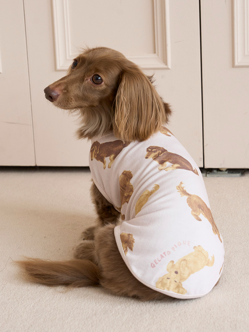 CAT&DOG】ダックスフンド柄カットソープルオーバー(ウェア)｜ルーム