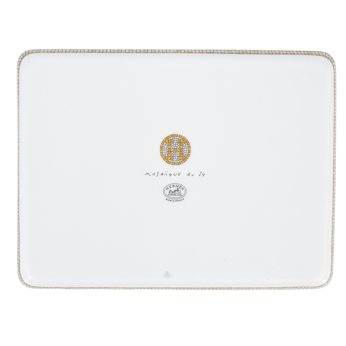 ランク N 新品 HERMÈS エルメス トレー モザイク 24 ゴールド PM
