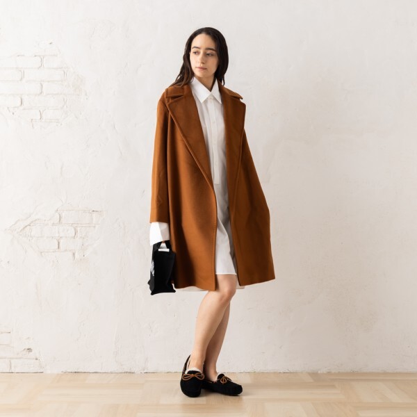 マックスマーラ コート タイガー Max Mara Studio ブラウン レディース