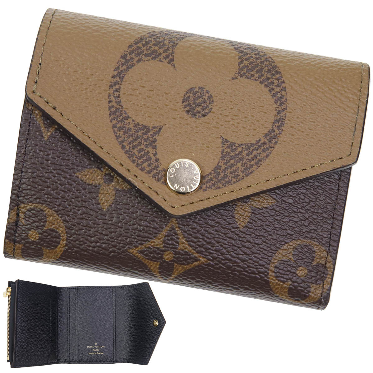 ルイ ヴィトン 三つ折り 財布 LOUIS VUITTON モノグラム キャンバス