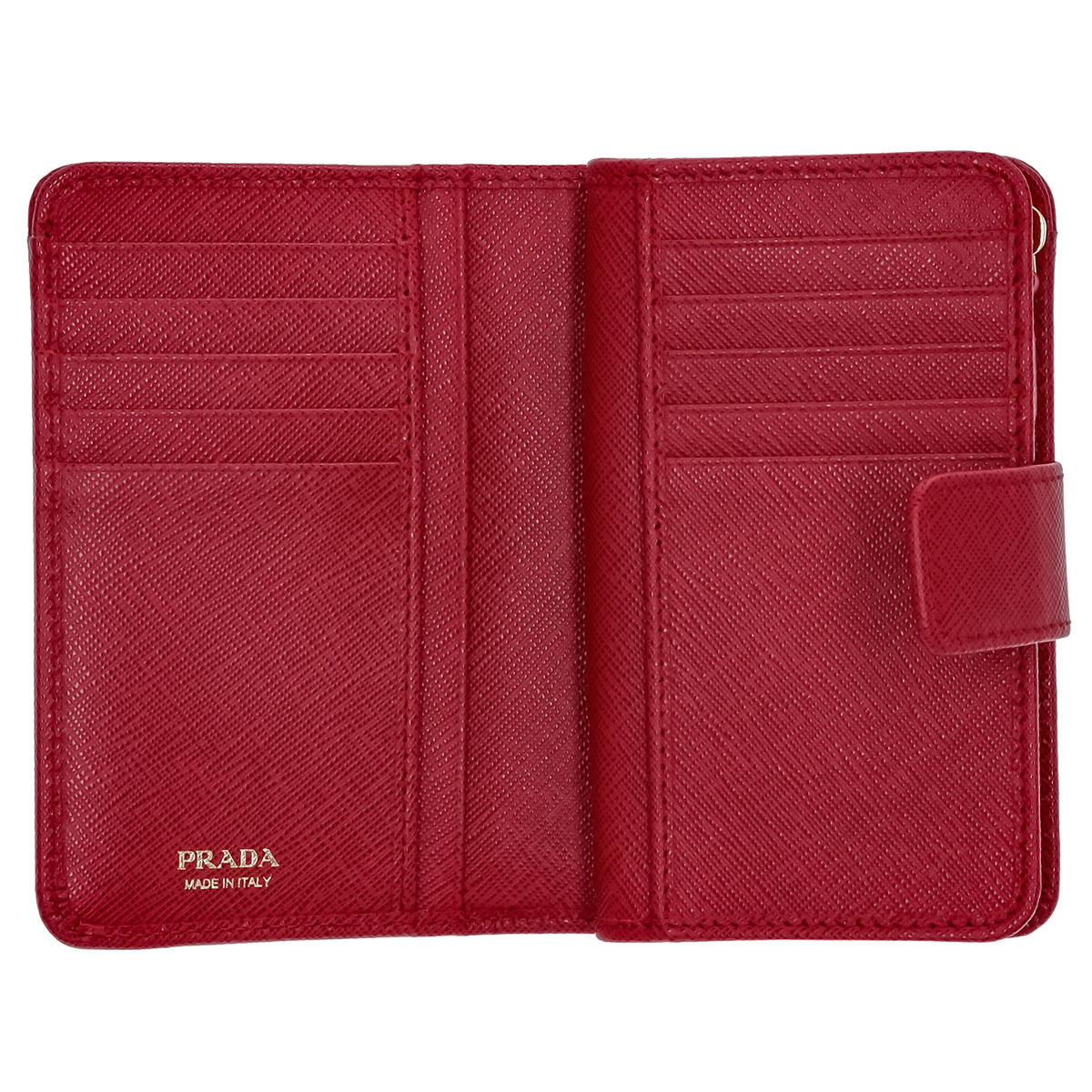 プラダ PRADA 財布 二つ折り財布 折りたたみ財布 小銭入れ付き PR