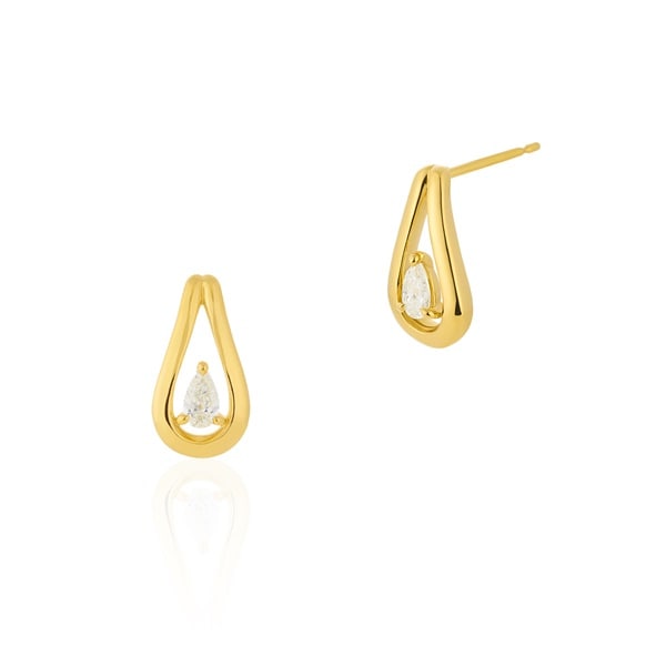 EAU DOUCE 節約 4°C K18イエローゴールド ピアス 匿名配送 ヨンドシー