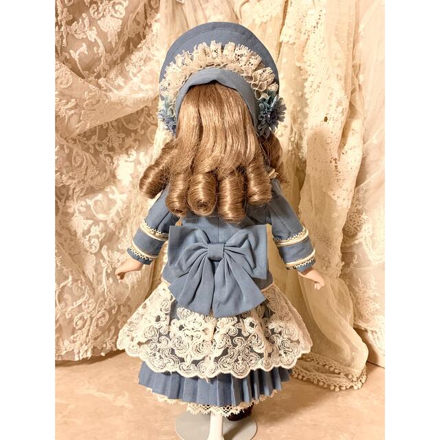 アンティークドール用ドレスとボネ アンティークドール ドレス ボネ