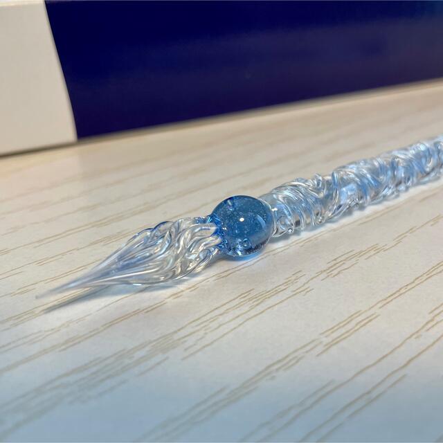 哲磋工房 ガラスペン 【未使用品】哲磋工房 ガラスペン ブルー 青