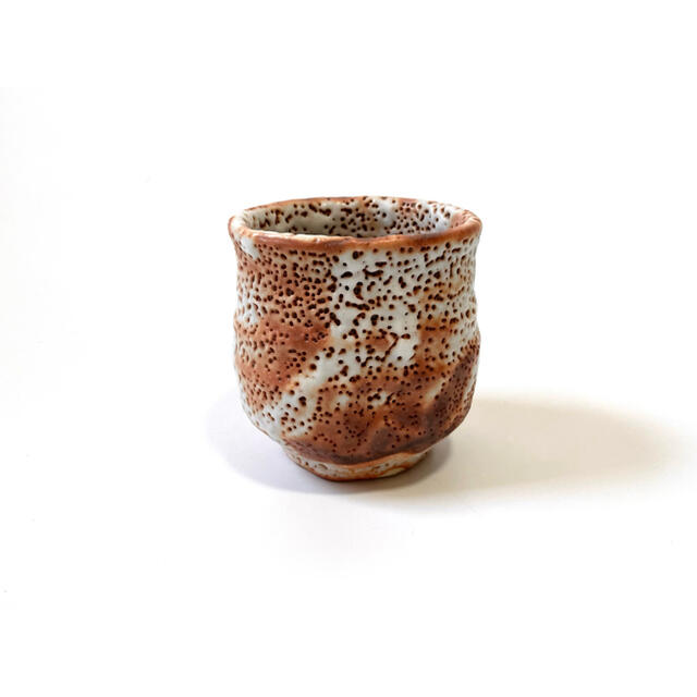 作家物 陶芸家 林正太郎 鼠志野 湯呑 志野焼 共箱