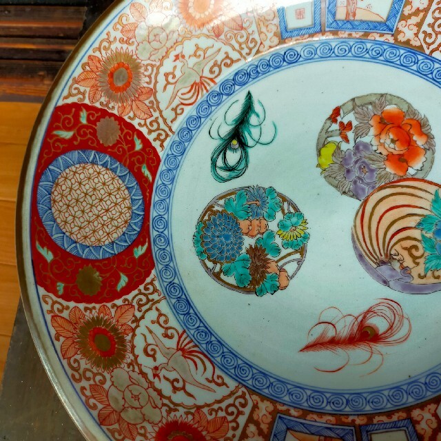 古伊万里酒呑童子図大皿 大皿 古伊万里