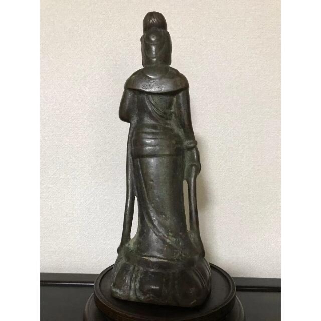銅仏像 鑄銅仏像 鑄銅仏像 A bronze figure of seated, Guanyin Ming